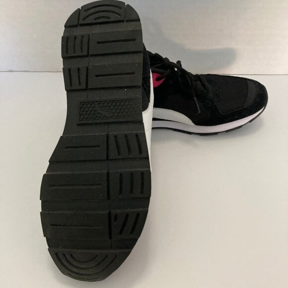 Puma Vista Trainers Shoes Mesh Retro Black White - Picture 2 of 6